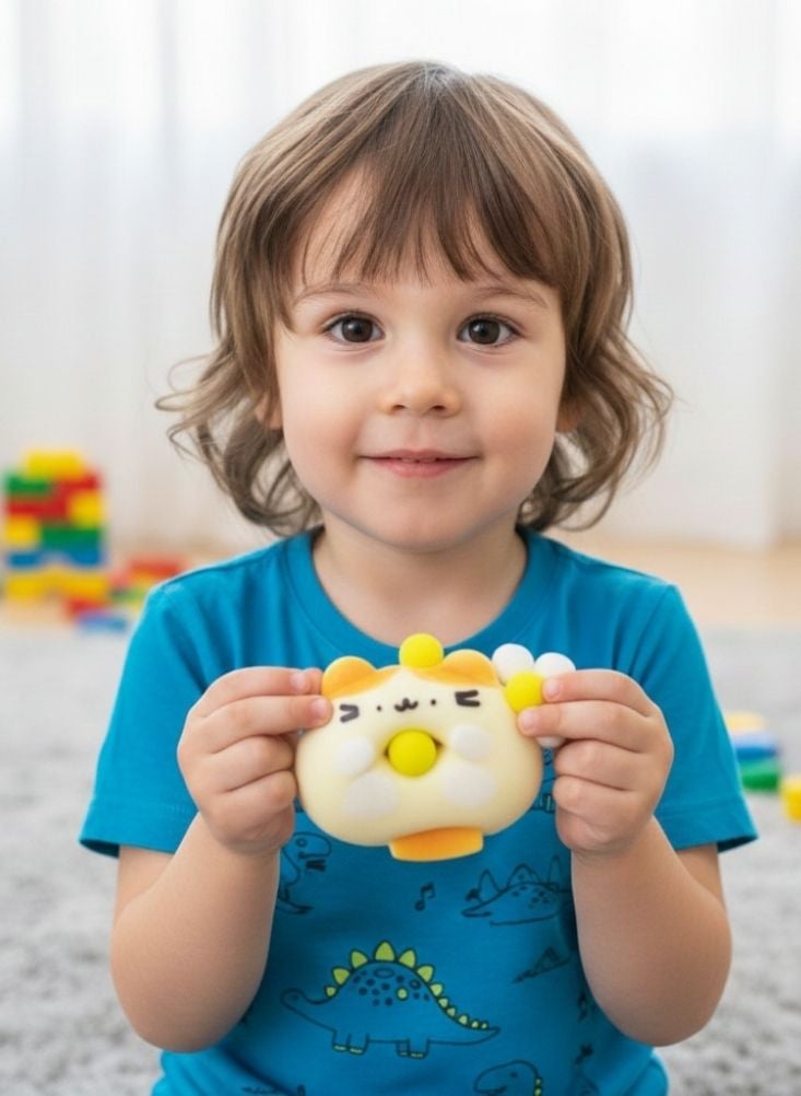 بريميم مجسم صغير لشخصية لطيفة بألوان الباستيل مع ملحقات - لعبة ديكور كاواي للأطفال، للعرض على المكتب والرف - Image 3